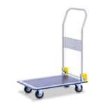 Sitepro Small Single Deck Platform Trolley With Folding Handle - 740 x 480mm